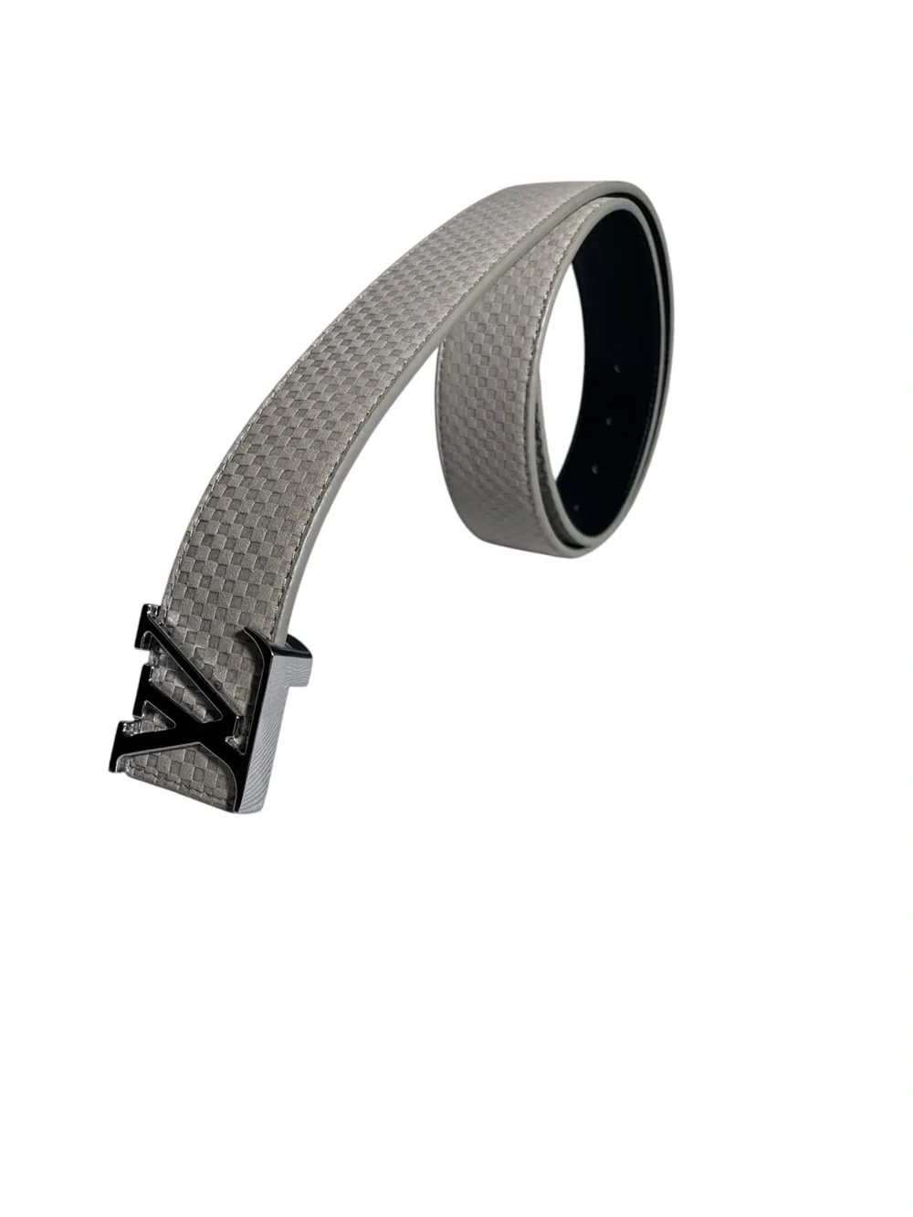 🩶 Men’s Classic Belt with — Metallic Gray / Silver Buckle 🩶